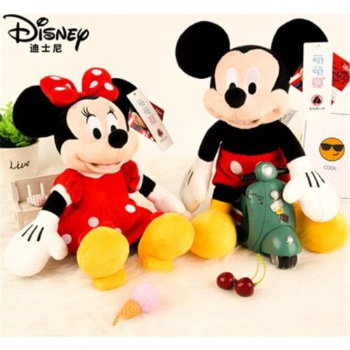 Disney Plush Doll 30cm Mickey Minnie Plush Doll Toy Cute Creative Mickey Pendant Christmas Gift for Boys and Girls