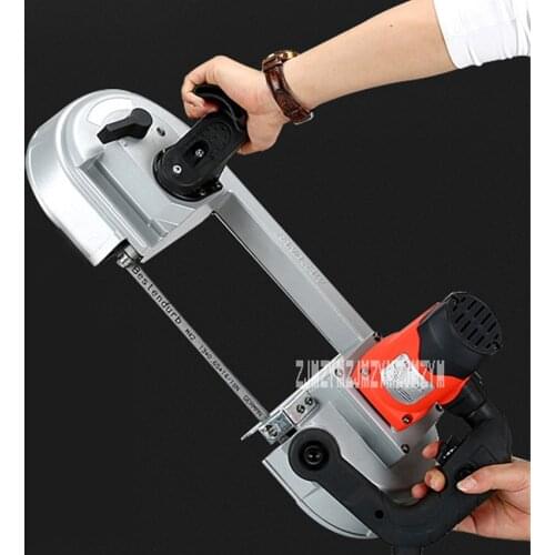 DLY-100 Hand-held Band Saw Machine High-quality Bandsaw Machine Multifunctional Horizontal Small Sawing Machine 110V-220V 680W