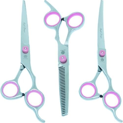 Purple Dragon 7 inch Dog Grooming Shears Professional Pet Cutting Scissors Thinning Clippers Curved Tijeras Cat Suppliers B0009B