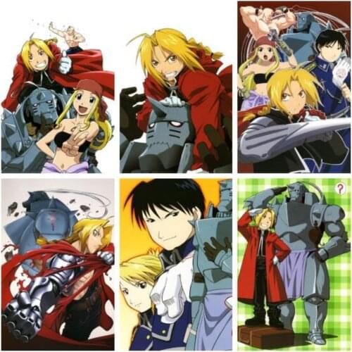 Canvas Painting Fullmetal Alchemist Anime Wall Art Nordic Home Decoration Wall Decor Posters and Prints Pictures Room Decor