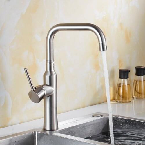 Vidric Kitchen Faucet Chrome/nickel/black Sink Mixer Tap 360 degree rotation kitchen mixer taps Hot and Cold Swivel Kitchen Tap