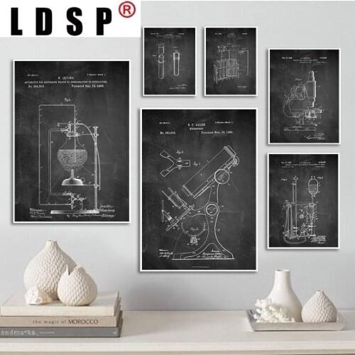LDSP Chemistry Biology Periodic Table Science Education Canvas Painting Wall Art Print Poster Picture Modern Living Room Decor