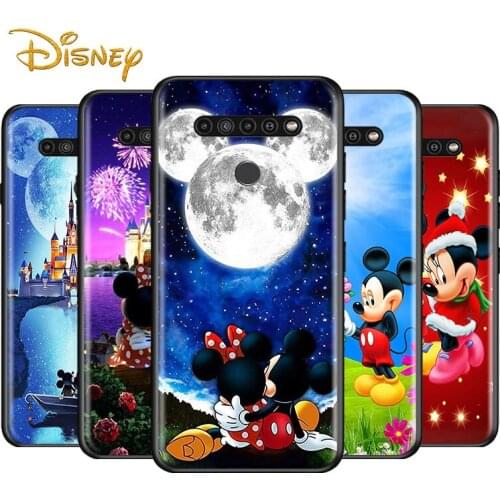 Mickey Minnie cute for LG G8 G8S G8X V30 V35 V40 V50 V60 ThinQ Q60 K40 K50 K51 K61 K71 K92 K62 Soft Black Phone Case