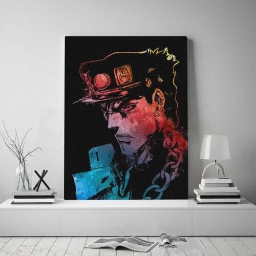 Jotaro Kujo Jojo Manga Home Decor Modular Poster Pictures Colorful Wall Art Canvas Printed Painting Living Room Modern Artwork