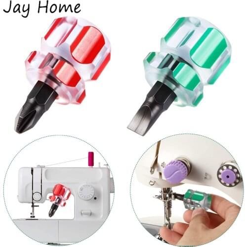 Mini Short Sewing Machine Screwdriver Set for Sewing Machines Repair Accessories One Flat Head One Phillips Head Screwdriver