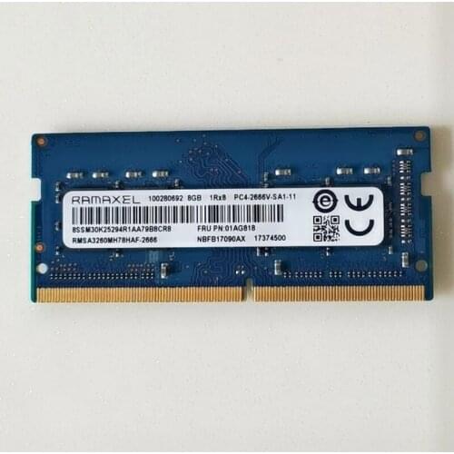 RAMAXEL RAMS DDR4 8GB 1Rx8 PC4-2666V-SA1-11 Laptop Memoria DDR4 8GB 2666MHz 260PIN 1.2V ddr4 Laptop memory for notebook