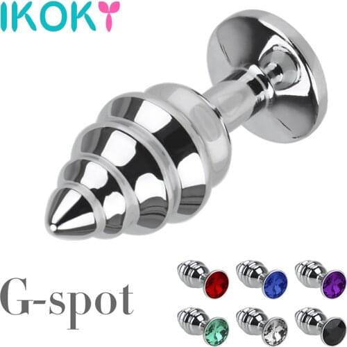 Jewelry Decor Metal Thread Anal Plug Butt Anus Dilator Sex Toys For Women Man Prostate Massage Erotic Machine Adult Product Shop