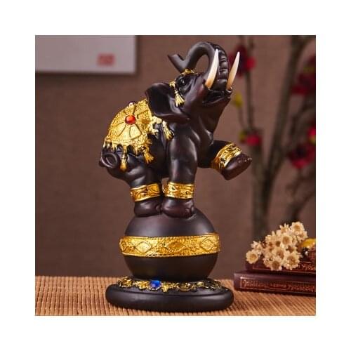 Sakyamuni Thailand Elephant geomantic Image of money Ornament Sculpture art office Abstract animal decoration