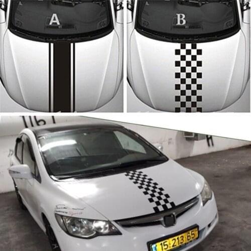 Car Styling Vinyl Racing Sports Stickers Car Head Decal for Hyundai Accent I30 Tucson Solaris Creta Volvo S60 V40 Lada vesta