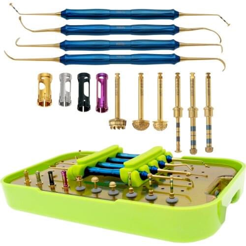 Dentium Dental Dask Dental Implant Elevation Kit Dask Drill, Stoppers,Sinus Lift Instruments