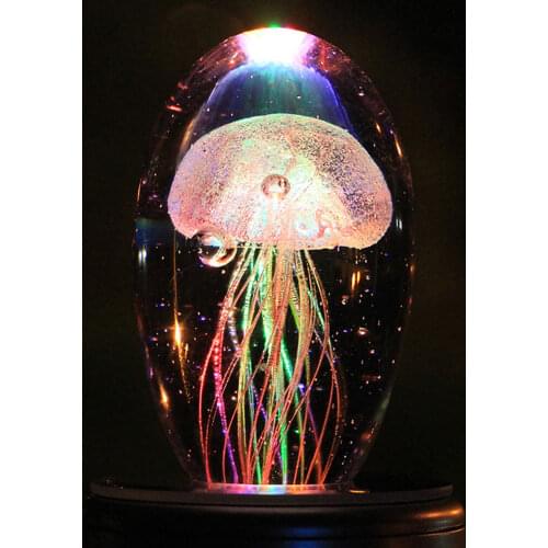Jellyfish Lamp Light 3D Christmas Childrens Night Light Valentines Day Creative Gift Birthday Romantic Jellyfish Crystal Ball