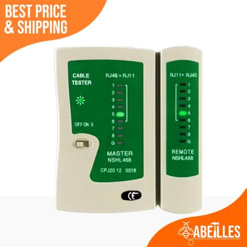 Network Cable Tester RJ45 RJ11 RJ12 CAT5 UTP LAN Cable Tester Networking Tool network Repair
