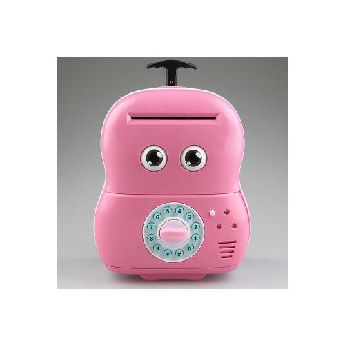 Intelligent Mini Code Safe Box ATM Money Bank Cash Coin Saving Lock Banknote Inspection Currency Detector Kid Children Gift