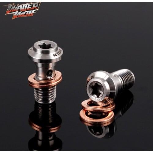 Universal Motorcycle Accessories Master Cylinder Screw Hose Stainless Steel Hydraulic Clutch Moto Banjo Bolt Pit Bike M10 *1.25
