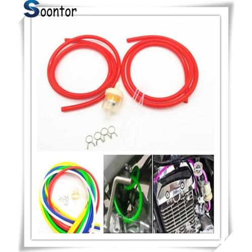 1M 2M Motorcycle motorbike Fuel Hose Oil Tube Filter Pipeline Rubber Line for YAMAHA XV 950 RACER TDM 900 MT125 MT125 MT01