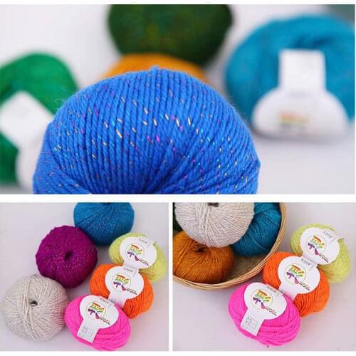 1pc 50g Knit Yarn Tricot Vestido Corto De Punto A Crochet Thread Hilos Para Tejer