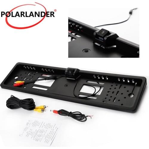 120 degree wide angle Universal 16 LED European License Plate Frame Auto Camera Car Rear view Reverse Camera Camera