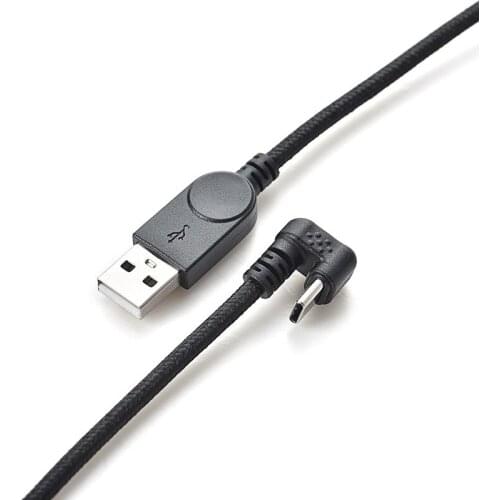 180 Degree Up Down Angle USB 3.1 Type C Male to USB2.0 Male Cable USB-C Data Transmission Converter Cable 1.5m