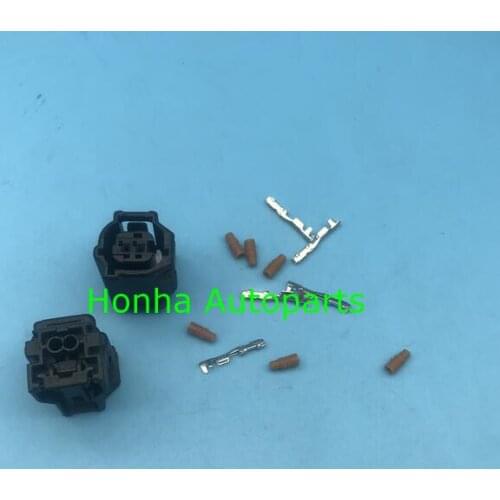 5/10/20/50 pcs 2 pin auto lid switch Hood lock ABS sensor connector plug injector connectors 6189-1161 with wire or without w