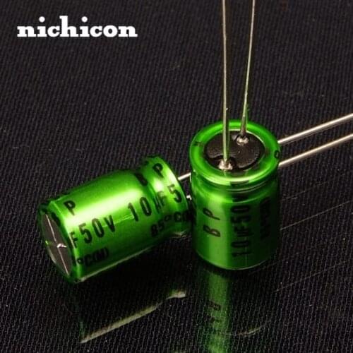 10 Piece Nichicon MUSE ES(BP)10uF/50V Stepless Audio Capacitor Size 8*11.5mm
