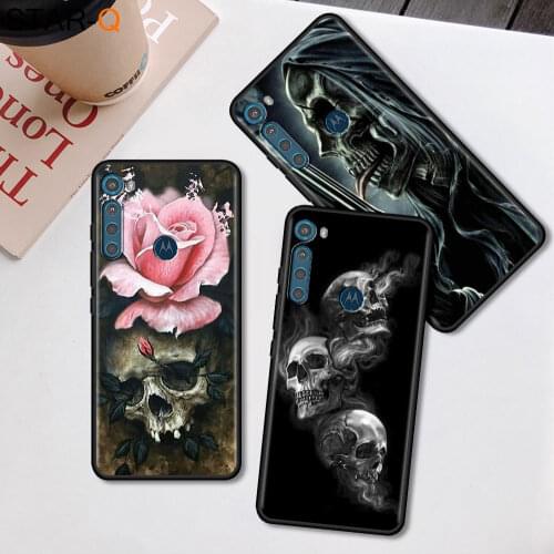 Grim Reaper Skull Skeleton Case for Motorola Moto One Fusion Plus G9 Play G8 Power Lite Soft Phone Coque G30 E6s G8+ G9+ Carcasa