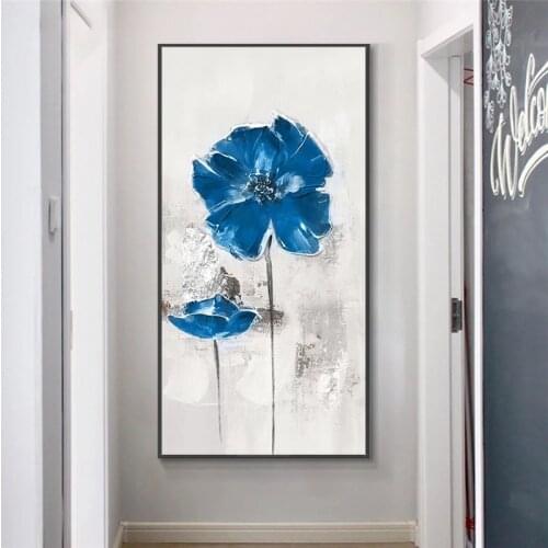 Room Decor KEYIQIAO Abstract Plant Flower Canvas Poster Minimalist Art Canvas Wall Art Picture Print for Modern Wall Paintings