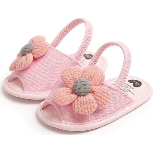 Children Summer Shoes Newborn Infant Baby Girl Princess Floral Sneakers Toddler Soft Crib Walkers Shoes 0-18M