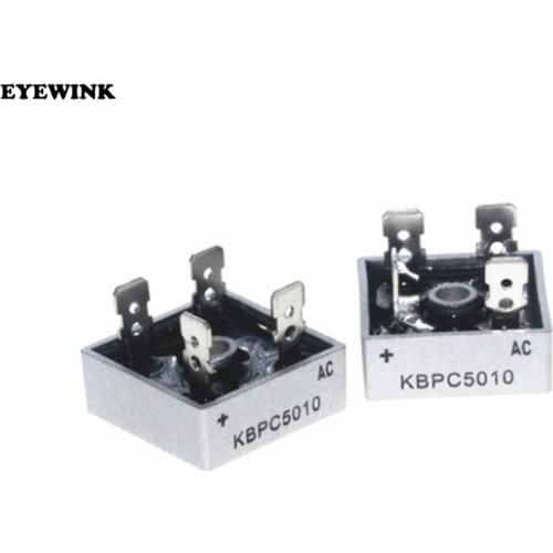 2pcs KBPC5010 50A 1000V Diode Bridge Rectifier kbpc5010
