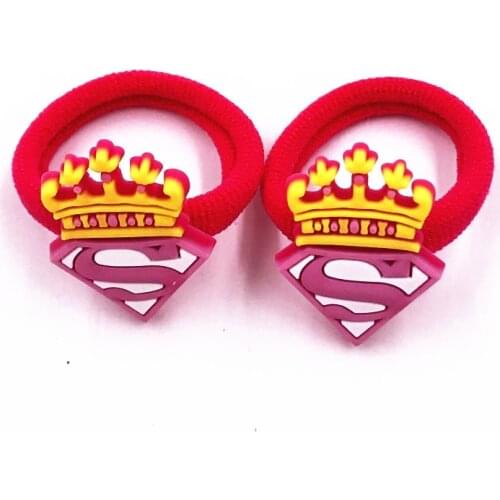 2pcs Girls Headwear Elastci Hair Rope Safety Silicone Ice Cream Hair Accessories Star Icon Hair Band Baby Head Ornament Gifts