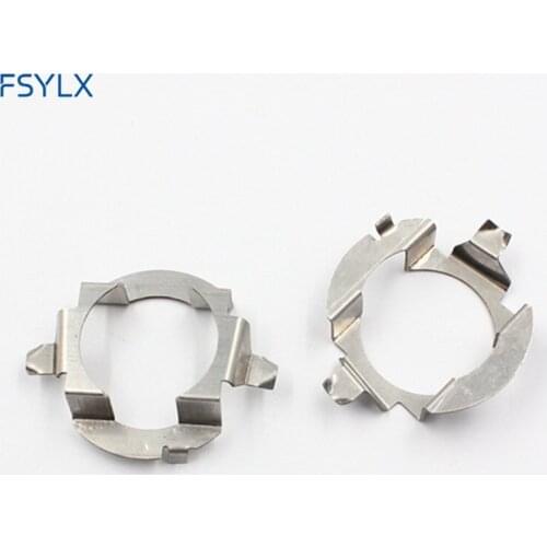 FSYLX H7 LED headlight bulb holder H7 Metal clip retainer adapter forBenz ML350 Touareg H7 LED bulb adaptor for Skoda Octavia A5