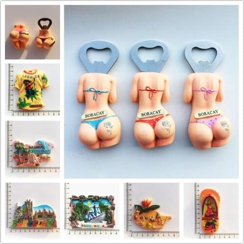 Hawaii Bali Philippines Cyprus Sexy Bikini Fridge Magnet Spain Greece Finland Pakistan Bulgaria USA Magnetic Sticker Souvenir