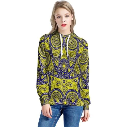 POD Polynesian Tonga Traditional Tribal Print Ladies Hoodies Hoodies Long Sleeve Oversized Fall Winter Casual Women Hoodie