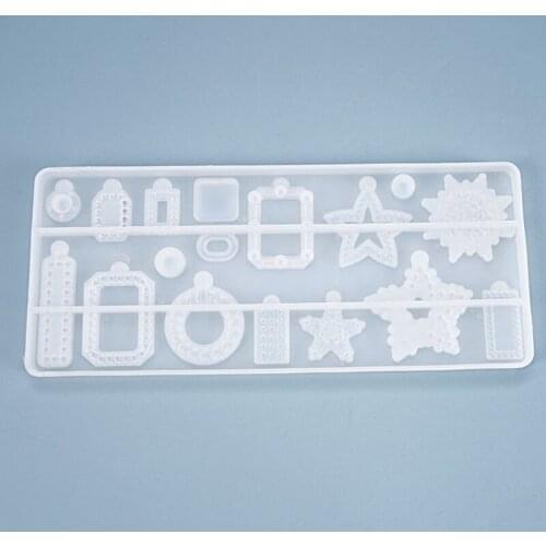 Crystal Epoxy Resin Mold Earrings Pendant Casting Silicone Mould DIY Making Tool X7YC