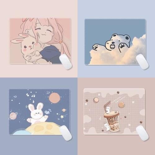 Writing Desk Mats Cute Mouse Pad Laptop Mouse Mat Kawaii Mouse Pad Office Accessories Deskpad Mat for Mice Mouse 22x18cm