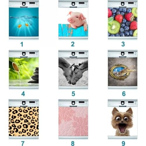 Creative Animal Dishwasher Sticker Kitchen Accessories home decor accessories sticker decoration room deco Single-piece Package