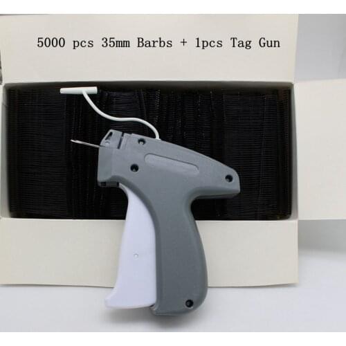 1 Set Tag Gun + 1000 or 5000 39mm Barbs Pistola Etiquetadora Precio Garment Price Label Tagging Price Clothes Sewing Accessory