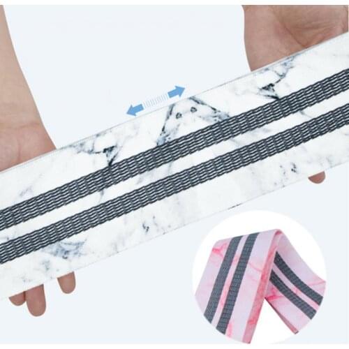 Multi-purpose Fitness Equipment Fabric Resistance Exercise Band for Workout