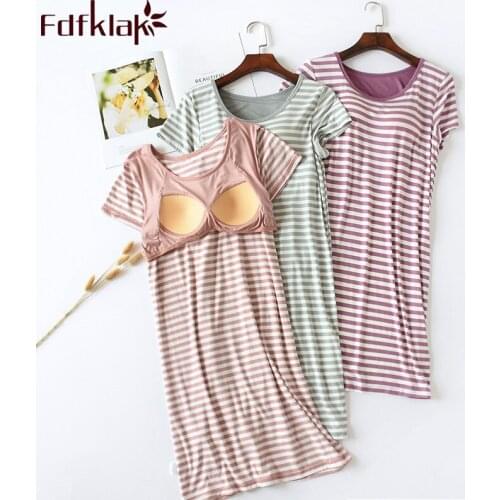 Summer Womens Nightgowns Sleep Wear Dress Sleepwear Women Nightwear Nighty For Ladies Modal Nightgown Sexy Sleepwear Fdfklak