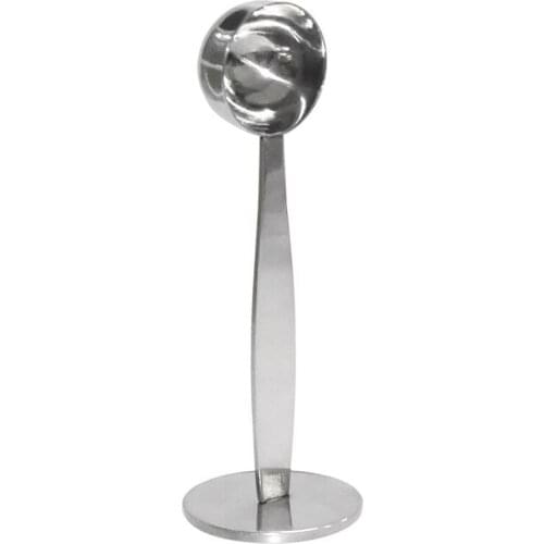 New Espresso Stand Coffee Measure Tamper Spoon Stainless Steel Coffee & Tea Tools Measuring Tamping Scoop 1 Pieces Silver