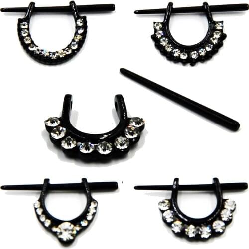1pcs Acryic Zinc Alloy Earring with Crystal CZ Gem Piercing earring stud Fashion Jewelry