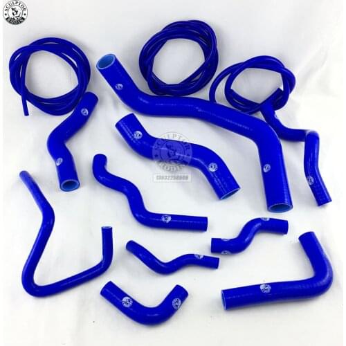 Silicone Radiator Heater Hose Fit + Vacuum Hose Kit for NISSAN SILVIA 200SX 240SX S13 S14 S15 SR20D + Vacuum hose Kit (13PCS)