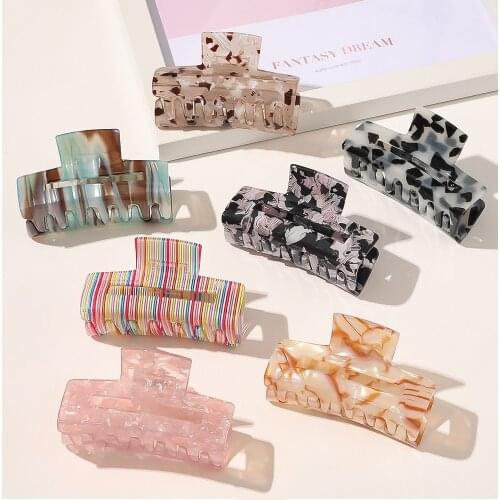 CYGJFC Woman Vintage Acetate Hair Claws Women Hairgrip Korean Hair Clips Headwear Ornaments Hairpins Hair Accessories Barrettes