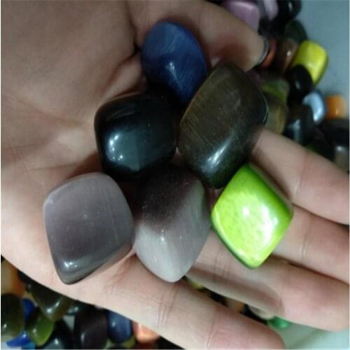 100g, cat eye, cat eye gravel particles, colorful stone aquarium stone decoration