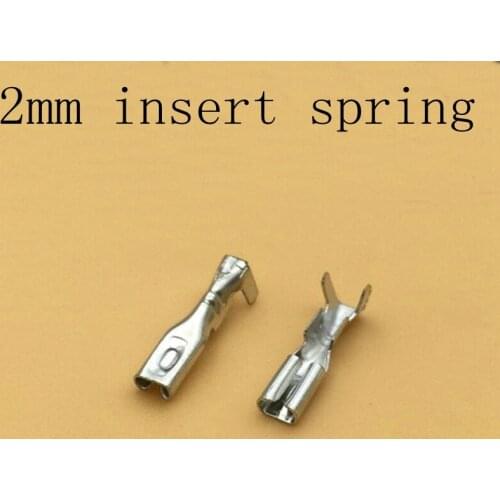 100pcs/lot Butt width 1.8-2.0mm plug spring plug type ship switch button copper joint
