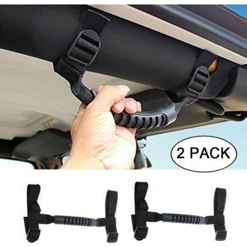 2X Universal Roll Bar Cages Grab Handle Hold For UTV Jeep Wrangler YJ TJ JK JKU 22 x 2.5 x 2.5cm Narrow Handle Whosale Drop Ship