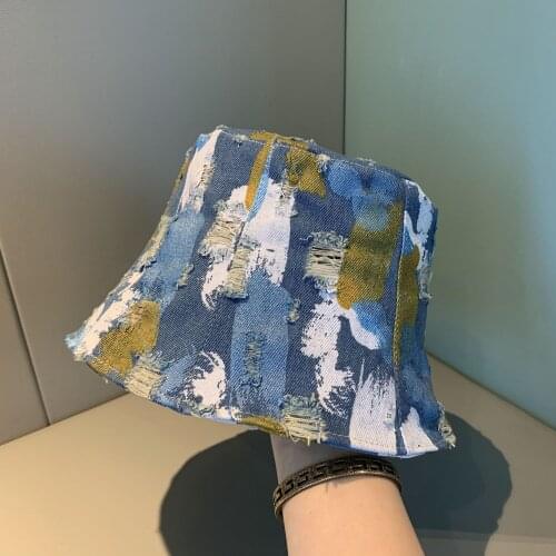 2021 Graffiti Fashion High Quality Bucket Hats for Women Fisherman Cap Gorro Casquette Sombreros De Mujer Gorras Chapeau Femme