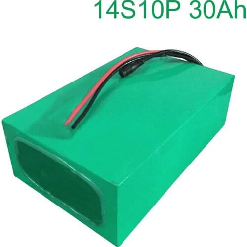 52V 30Ah 14S10P 18650 Li-ion Battery electric two Three wheeled motorcycle bicycle 270*195*70mm