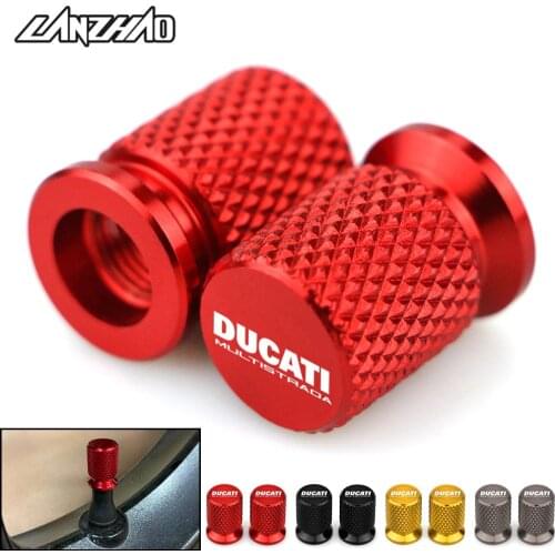 CNC Aluminum Tyre Valve Air Port Cover Cap Motorcycle Accessories for Ducati Multistrada 950 1100 1260 1200 S Sport Grand Tour