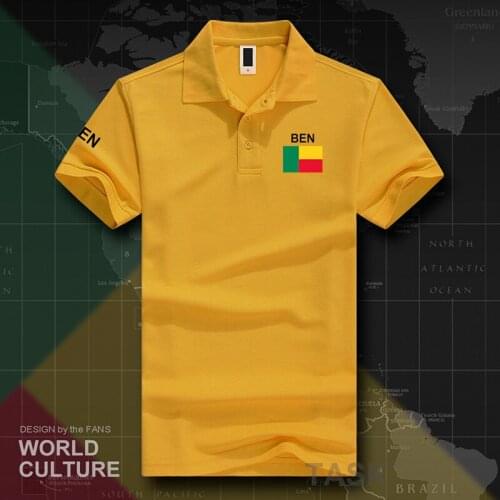 Benin Beninese polo shirts men short sleeve white brands printed for country 2017 cotton nation team flag new BEN BJ Dahomey
