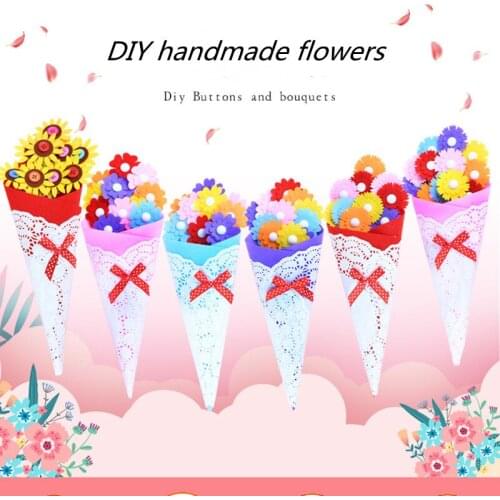 Kids Arts and Crafts toys DIY Handmade Flower Bouquet Craft Kit Educational Toy for children Boys & Girls DIY Activity GIft
